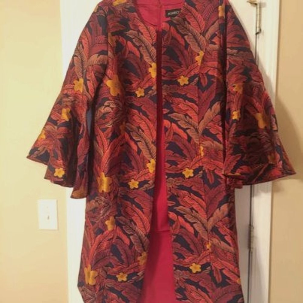 Ashro - Womens Jacket Dress (Size 16W) Beautiful Autum Color
